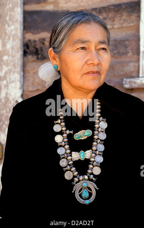 Navajo Squash Blossom Necklace (3bc329) - Mission Del Rey Southwest