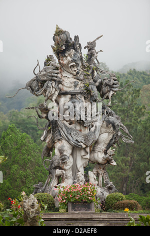 Indonesian hindu demon in the botanical gardens in Bali, Indonesia.