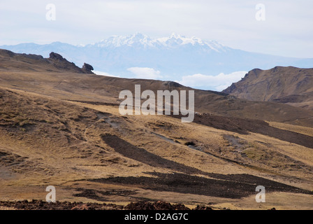 View of the Cordillera Apolobamba, Bolivia Stock Photo