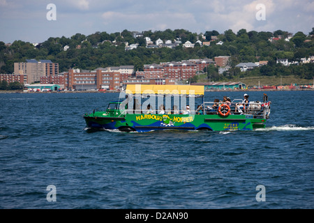 The Halifax Harbour Hopper tour on a Larc V amphibious military vehicle known as a duck Stock Photo