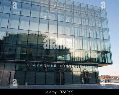 New concert hall in Stavanger Norway is situated on the fjords edge Stock Photo