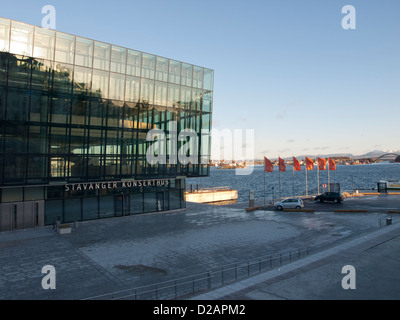 New concert hall in Stavanger Norway is situated on the fjords edge Stock Photo