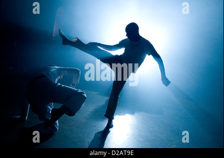 Dresden, Germany, dancers during a performance Stock Photo