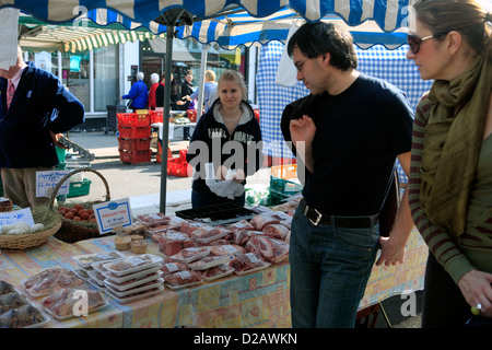 united kingdom london ealing W13 leeland road farmers market Stock Photo