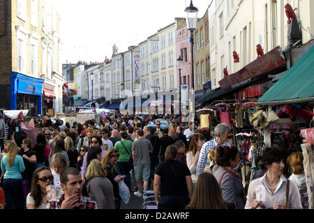 united kingdom london borough of kensington and chelsea portobello road saturday antiques market Stock Photo