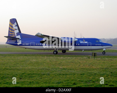 VLM Airlines OO-VLR Fokker 50 Stock Photo