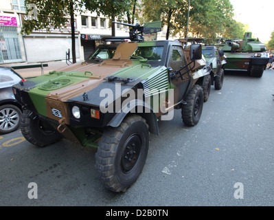 Panhard VBL French military parade Champs Elysees Stock Photo