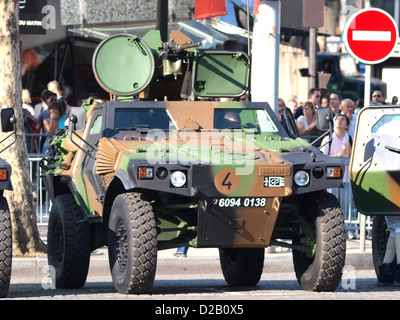 Panhard VBL French military parade Champs Elysees Stock Photo