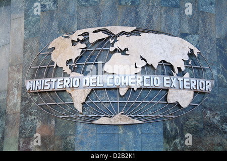 Havana, Cuba, the Foreign Trade Ministry in Vedado Stock Photo