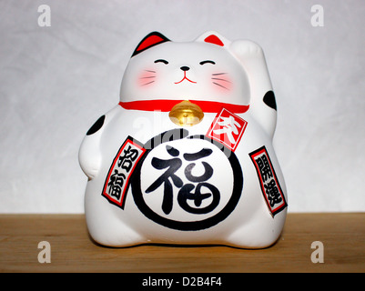 Maneki Neko-Japanese lucky cat Stock Photo