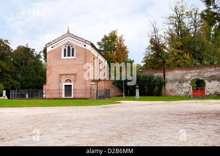 view of parco dell Arena and Scrovegni Chapel in Padua, Italy in autumn day Stock Photo