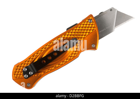 Retractable safety utility knife Stock Photo