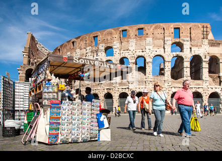 Souvenir stand, Colosseum, Rome, Italy Stock Photo