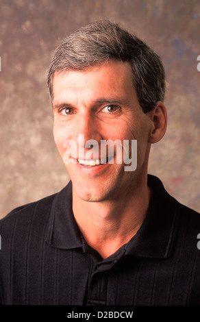 Portrait Of A Man Smiling Stock Photo