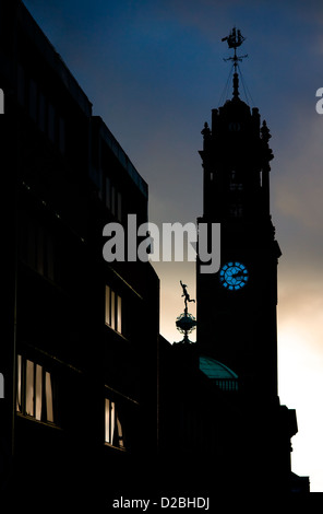 south shields town hall clock tower Stock Photo