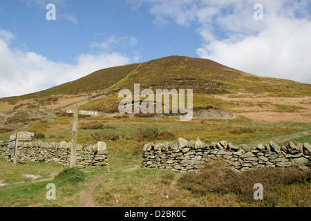 Moel Arthur and Offa's Dyke Path Clwydian Range Denbighshire Wales UK Stock Photo
