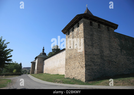 The monastery of Probota, near Dolhasca, Bucovina, Romania. The church of the holy St. Nicolae - an UNESCO World heritage. Stock Photo