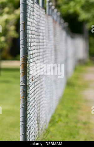 Chain-Link Fence Stock Photo