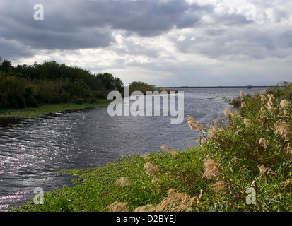 Lake Washington on the St Johns River in Florida at Melbourne in Brevard County Stock Photo