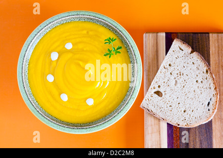 Pumpkin soup Stock Photo