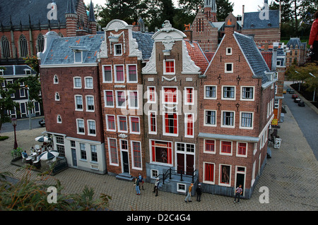 Miniature Of Amsterdam City At Madurodam, Den Hag, Netherlands, Holland, Europe Stock Photo