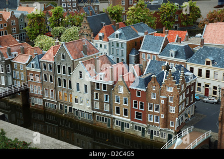 Miniature Of Amsterdam City At Madurodam, Den Hag, Netherlands, Holland, Europe Stock Photo