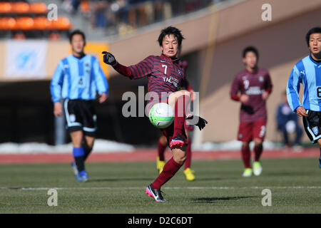 Keiya Sento (Kyoto Tachibana),  JANUARY 19, 2013 - Football /Soccer :  91st All Japan High School Soccer Tournament  Final  between Hosho 2(5PK3)2 Kyoto Tachibana  at National Stadium, Tokyo, Japan.  (Photo by YUTAKA/AFLO SPORT) [1040] Stock Photo