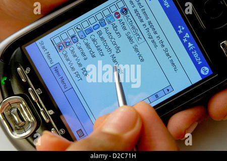 Pocket Pc Phone, Touch Screen Display Stock Photo - Alamy