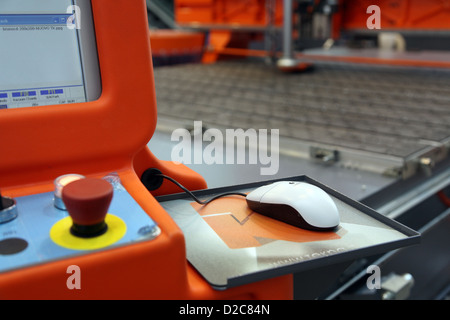 Poznan, Poland, the CNC machining center Tekna TK 429 Stock Photo