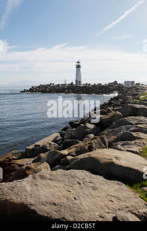 The Walton lighthouse in Santa Cruz, California Stock Photo