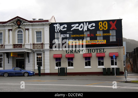 The Grand Hotel in Whangarei. Stock Photo