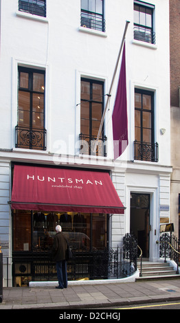 Huntsman, bespoke tailors, Savile Row, London, UK Stock Photo