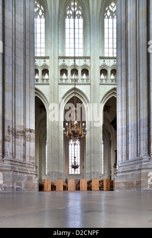 Nantes, France, Interior of the Saint Pierre Cathedral of Nantes Stock Photo