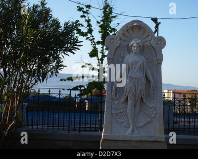 A nice statue on Place d'Austerlitz in Ajaccio Stock Photo