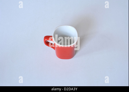 red porcelain cup Stock Photo