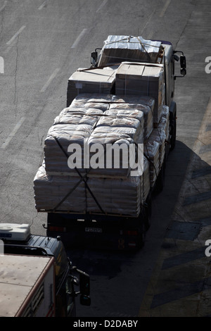 Lorry carrying goods, Stock Photo