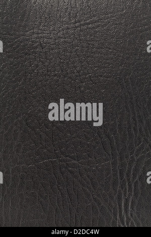 Close up photo of black leather in high resolution Stock Photo