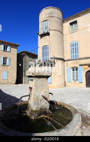 The village of Grambois in the Luberon Stock Photo