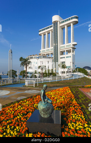 Japan, Honshu, Aichi, Nagoya, Nagoya Port, Nagoya Port Building Stock Photo