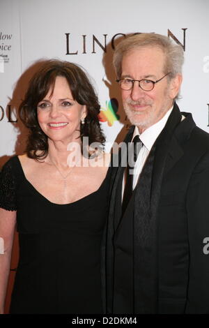 Sally Field and Steven Spielberg at the Lincoln film premiere Savoy Cinema in Dublin, Ireland. Sunday 20th January 2013. Stock Photo
