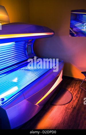 tanning salon at the gym studio Stock Photo