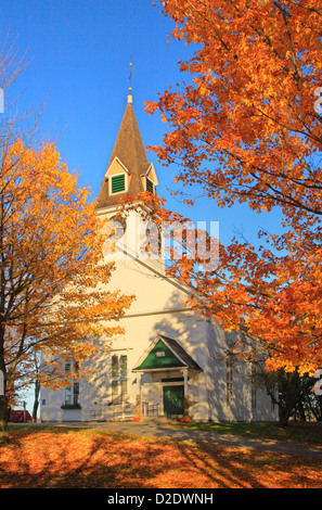 Meeting House, Sugar Hill, White Mountains, New Hampshire, USA Stock Photo