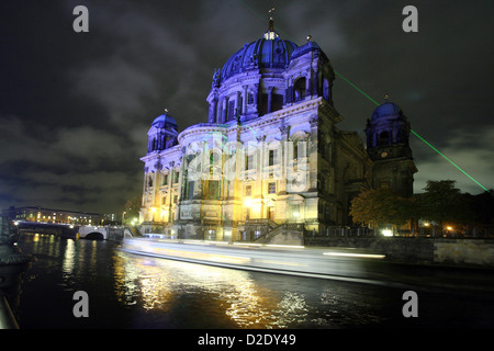 Berlin, Germany, the Berlin Cathedral during the Festival of Lights 2009 Stock Photo