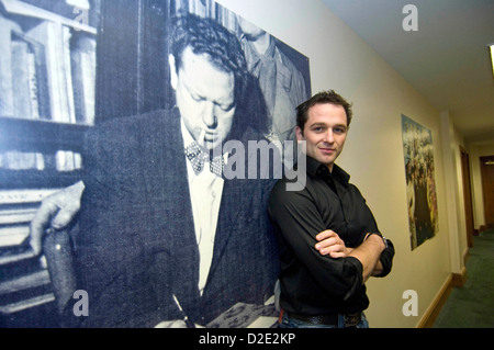 Welsh actor Matthew Rhys at the  Dylan Thomas Centre in Swansea. Stock Photo