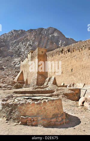 Well of Moses and St. Catherines Monastery Stock Photo