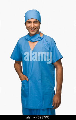 Portrait of a surgeon smiling Stock Photo