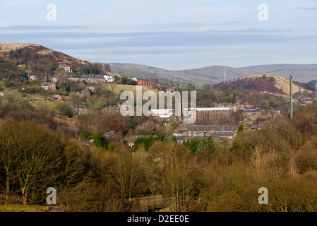 View looking towards Delph, Saddleworth, Greater Manchester, UK Stock ...