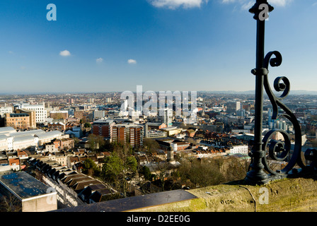 bristol skyline from the top of the cabot tower brandon hill bristol england Stock Photo