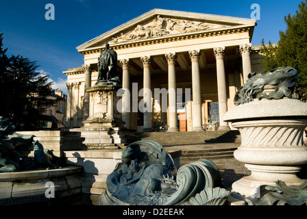 Victoria Rooms and fountains, Bristol. Stock Photo