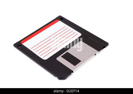 photo of 3.5 old diskette on white background Stock Photo